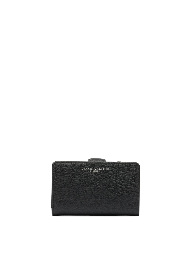 Gianni Chiarini Gianni Chiarini Black Leather Wallet Women - World Class Fashion