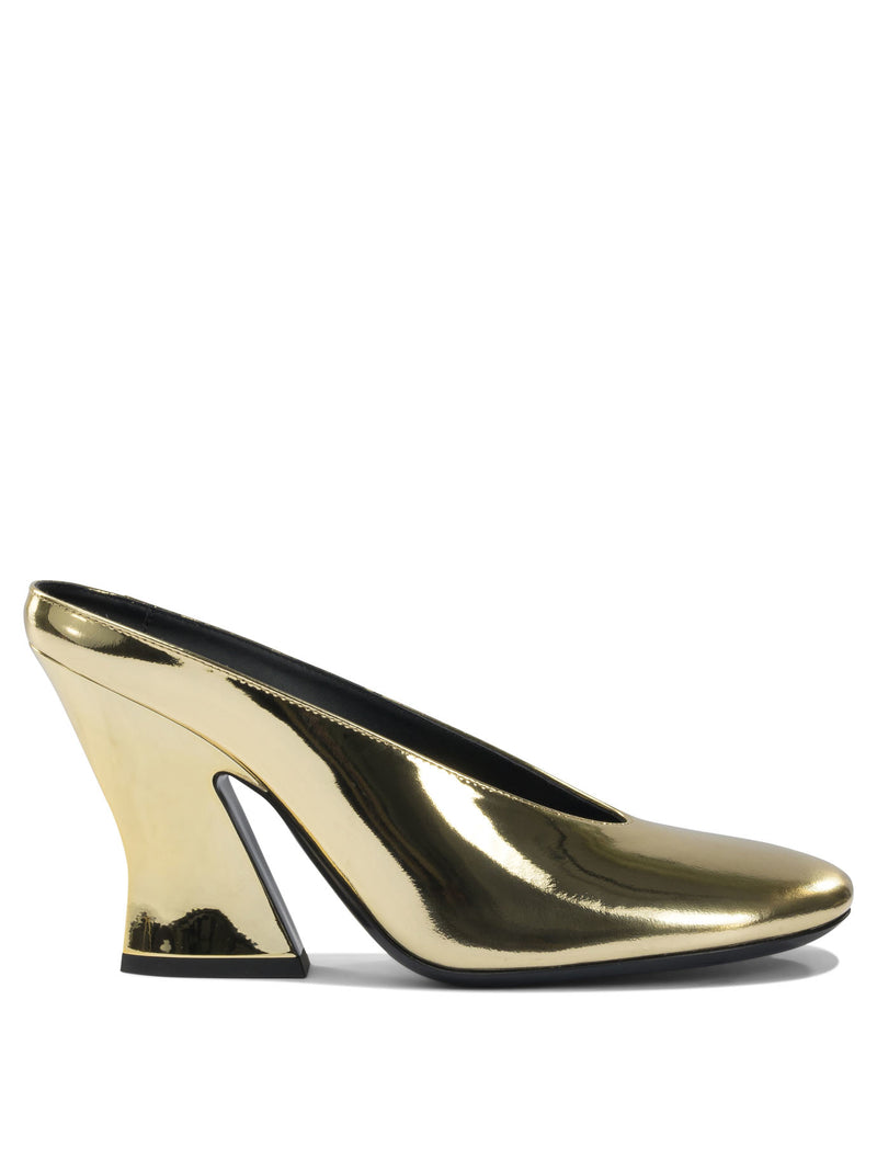 Givenchy Mule de tacón Givenchy Sculpted de 95 mm para mujer en dorado - World Class Fashion