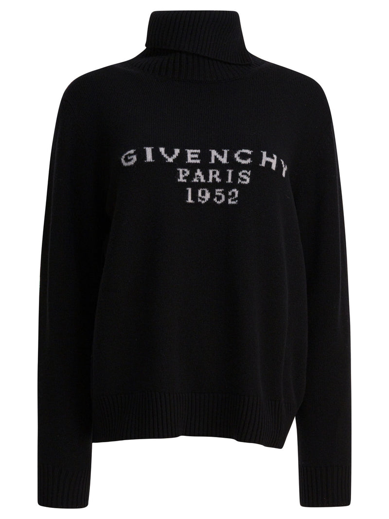 Givenchy Jersey de cuello alto negro Givenchy París 1952 - World Class Fashion