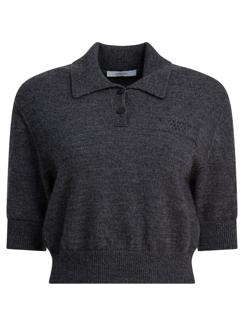 Givenchy Givenchy París 1952 Polo de Lana Gris - World Class Fashion
