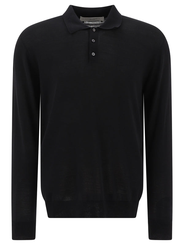 Golden Goose Wool Long-sleeved Polo Shirt