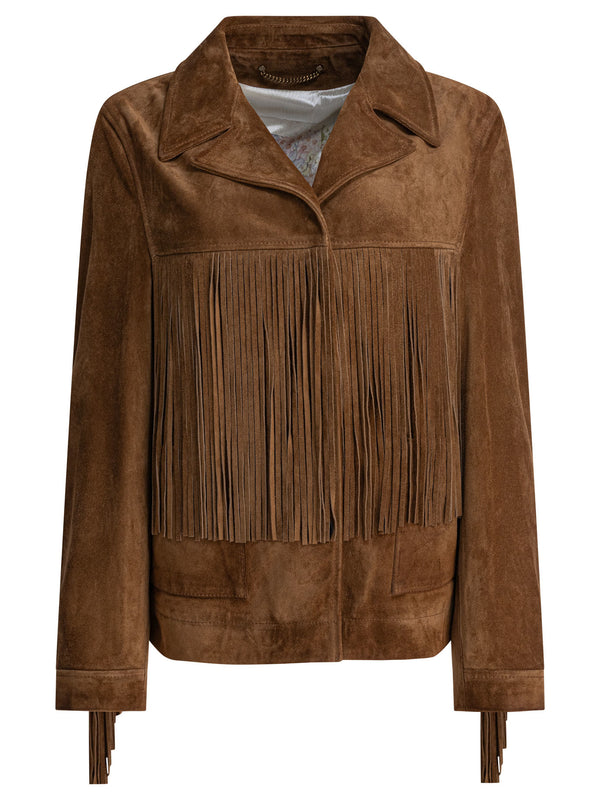 Golden Goose Suede Jacket With Bangs