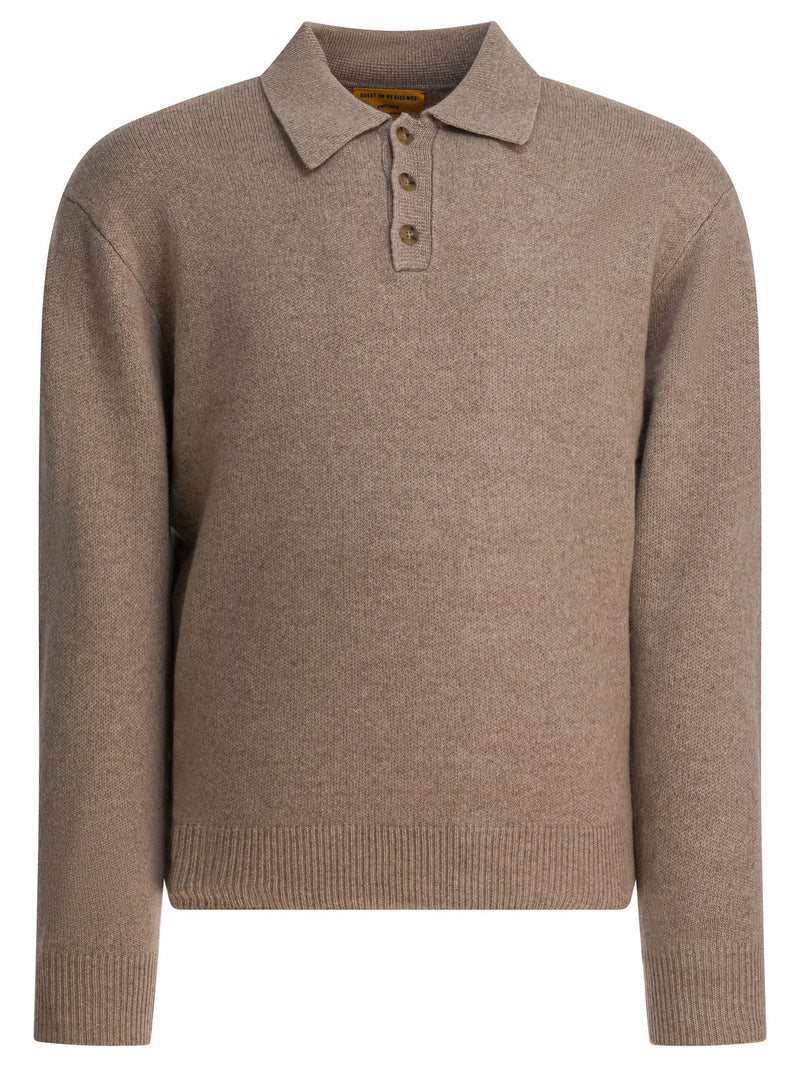 Guest in Residence Guest in Residence Cashmere Polo Shirt Grey - World Class Fashion