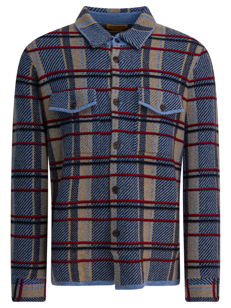 Guest in Residence Camisa de cachemir azul para hombre Guest in Residence - World Class Fashion