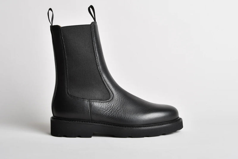 Henderson Baracco Botines de cuero Henderson Baracco Libby negros - World Class Fashion