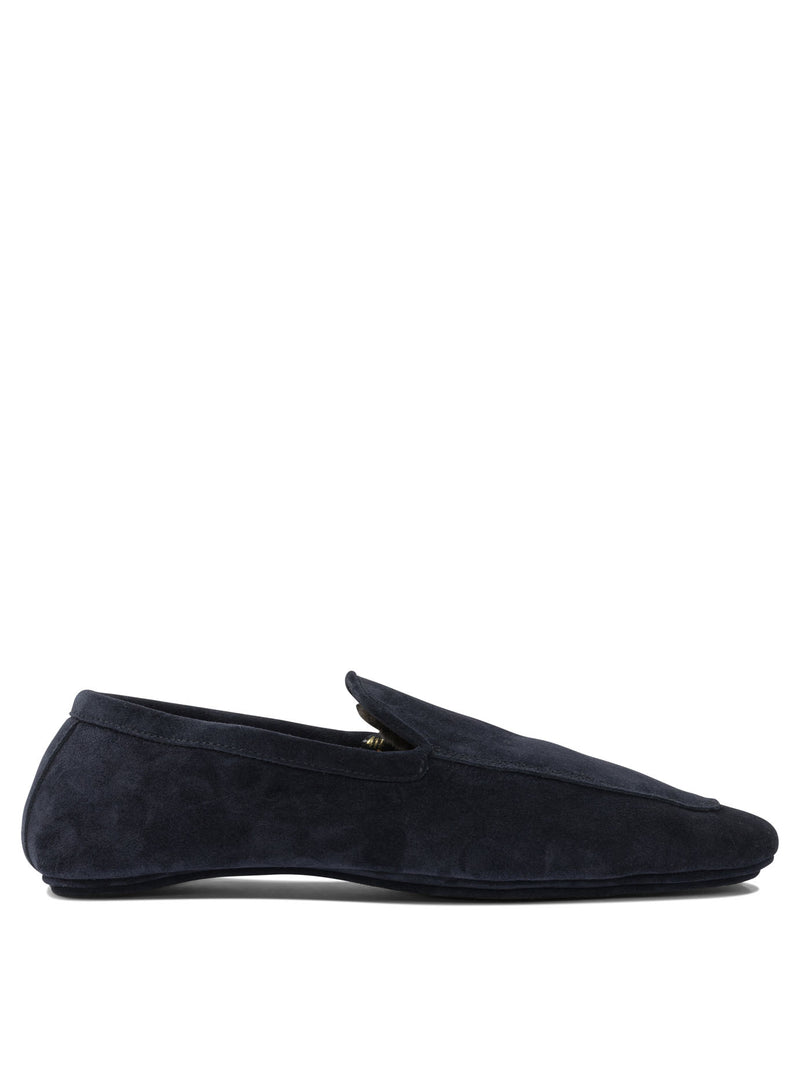 Henderson Baracco Mocasines Henderson Baracco de piel de ante azules para hombre - World Class Fashion