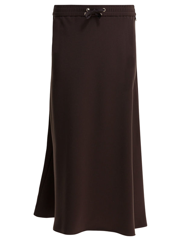 Herno Matte Satin Midi Skirt