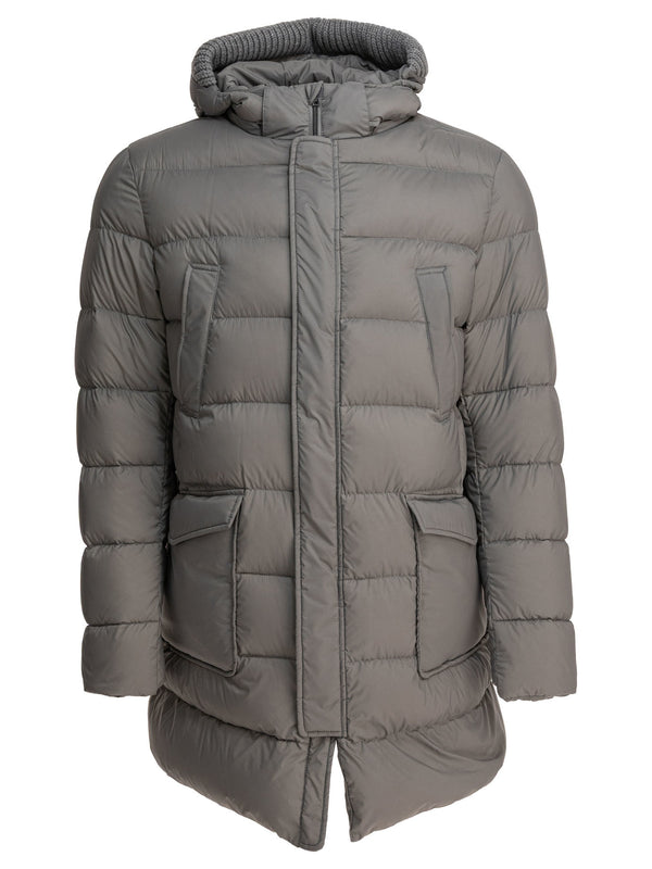 Herno Long Down Jacket With Hood