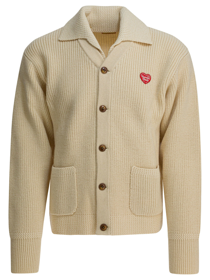 Human Made Cárdigan de Lana Beige para Hombre Human Made - World Class Fashion