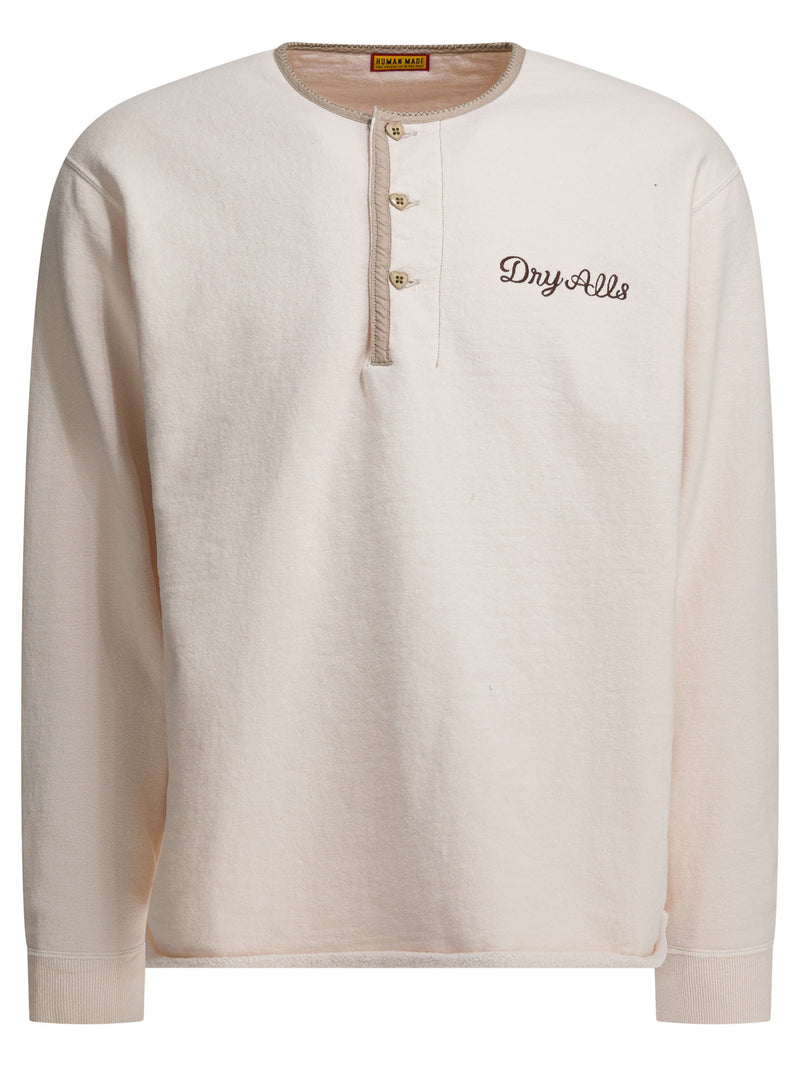 Human Made Sudadera Henley Human Made para hombre, color blanco - World Class Fashion