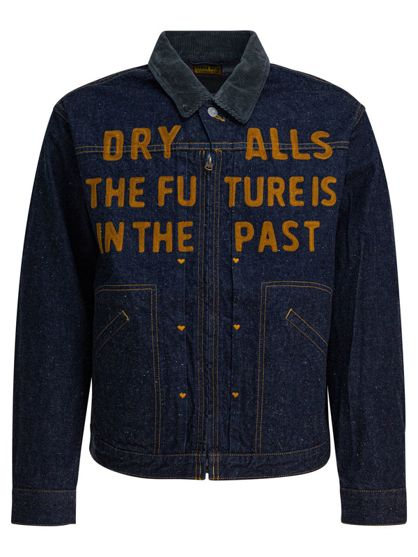 Human Made "dry Alls The Future Is In The Past" Denim Jacket