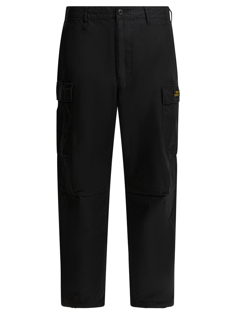 Human Made Human Made Cotton Trousers Black Men - World Class Fashion