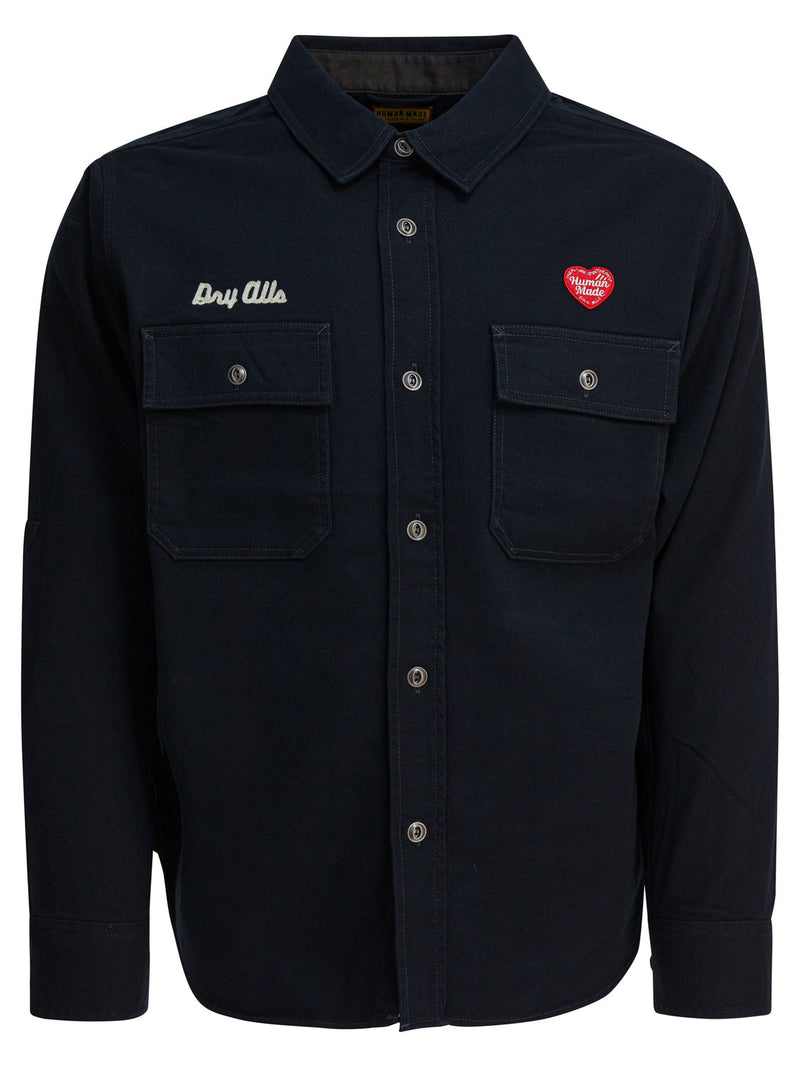 Human Made Human Made Work Overshirt Jacket Navy - World Class Fashion