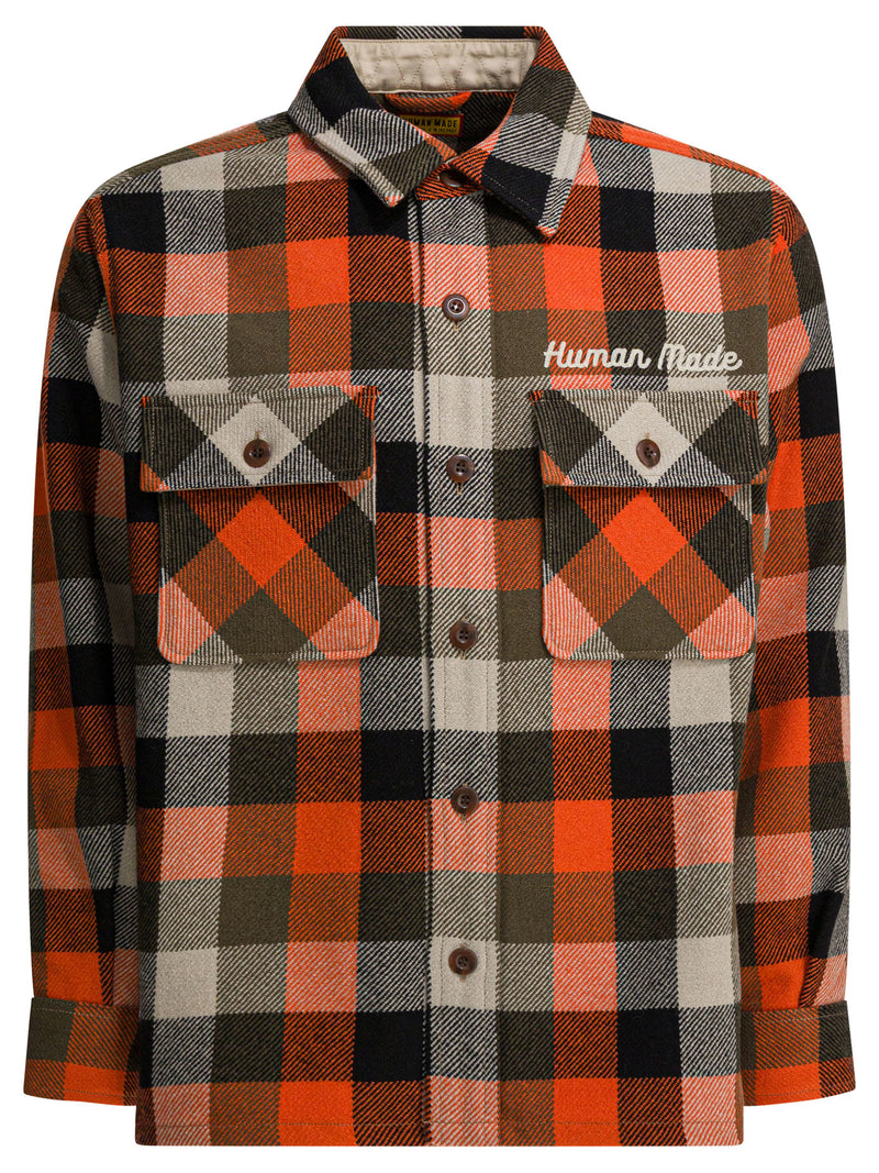 Human Made Human Made Wool Overshirt Jacket Orange - World Class Fashion