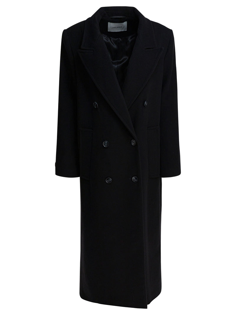 Ivy Oak Chaqueta de mujer Ivy Oak Clemence de lana virgen negra - World Class Fashion
