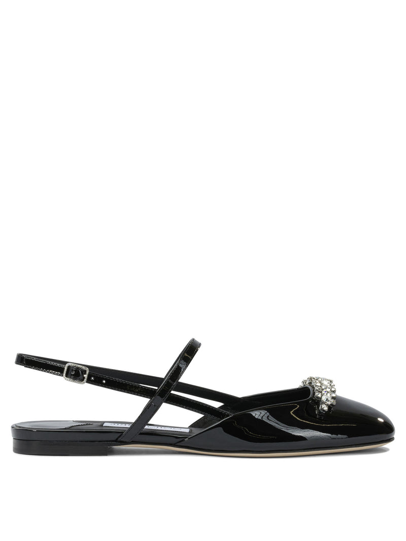 Jimmy Choo Jimmy Choo Belinda Slingback Ballet Flats Black - World Class Fashion