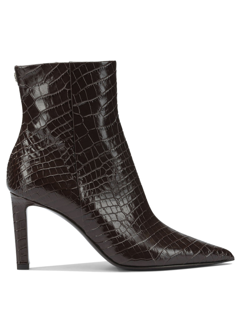 Jimmy Choo Botines Jimmy Choo Frankie con cremallera, marrones - World Class Fashion