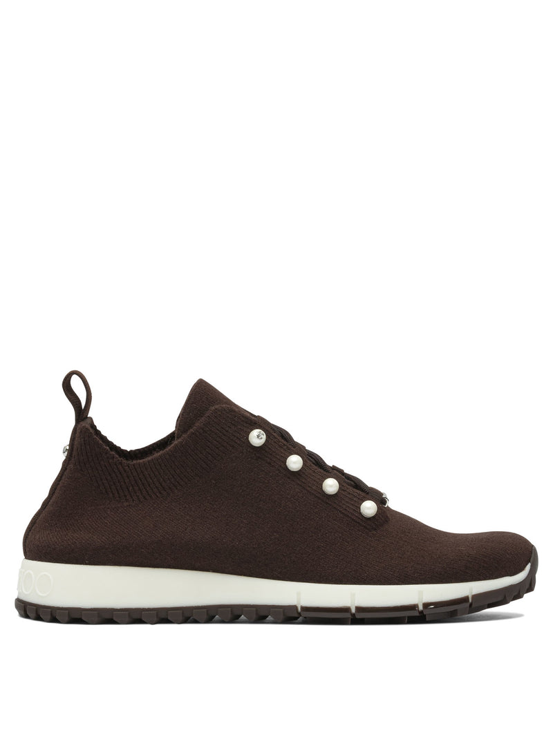 Jimmy Choo Jimmy Choo Veles Zapatillas Marrones Mujer - World Class Fashion