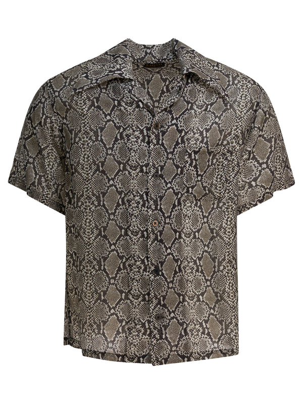 Kapital Animal Print Rayon And Silk Shirt
