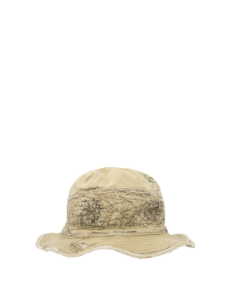 Kapital Kapital The Old Man And The Sea Bucket Hat Beige - World Class Fashion