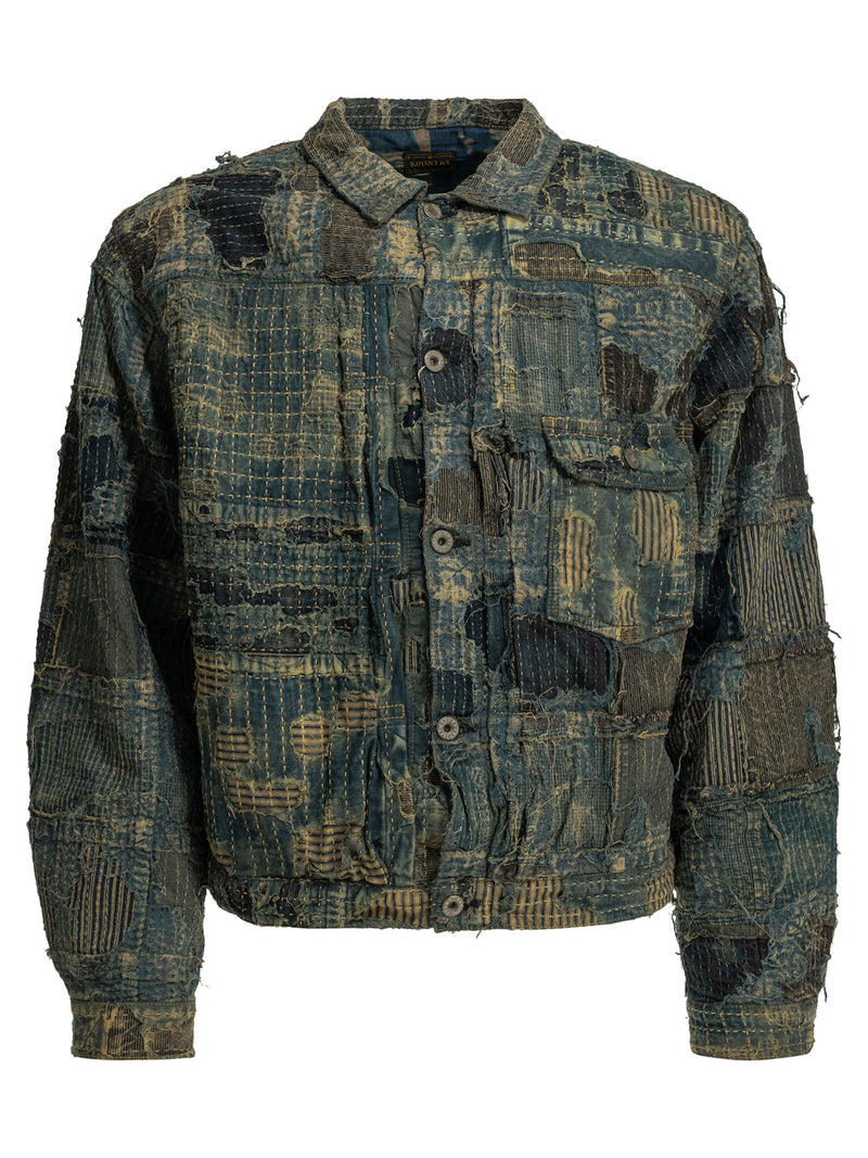 Kapital Kapital Boro Spring Denim Jacket Blue - World Class Fashion