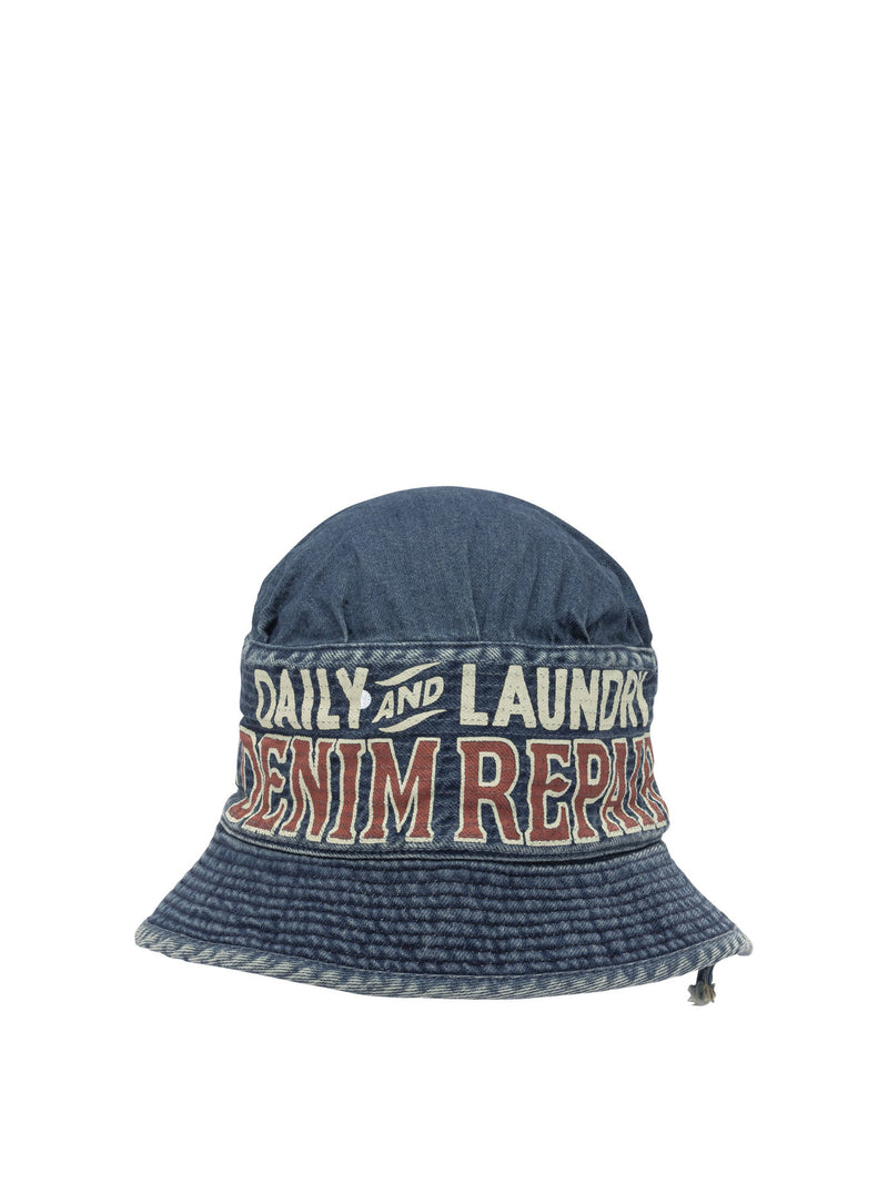 Kapital Kapital Laundry Bucket Hat Blue - World Class Fashion