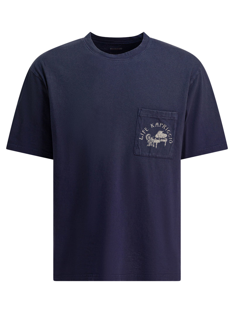 Kapital Kapital Life Capriccio Camiseta Azul - World Class Fashion