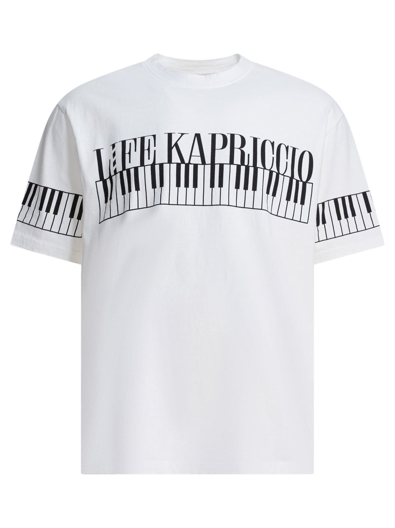 Kapital Kapital Life Kapriccio Piano Camiseta Blanca Hombre - World Class Fashion