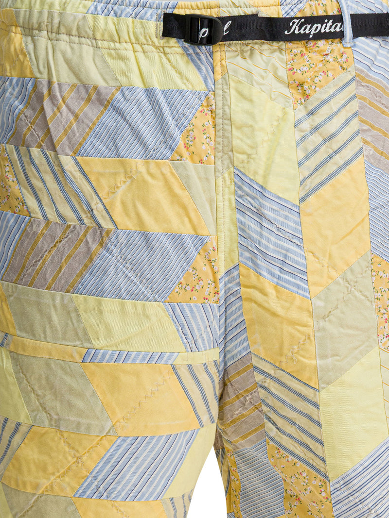 Kapital Kapital Acolchado Patchwork Yabane Corto Amarillo - World Class Fashion