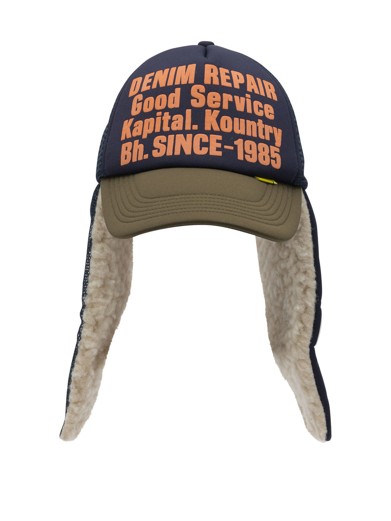Kapital Kapital Denim Repair Service Trucker Hat Blue - World Class Fashion