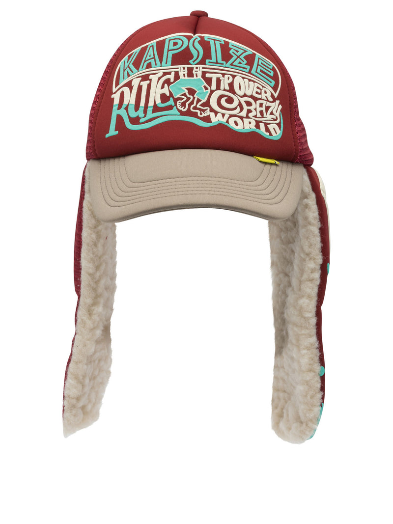Kapital Kapital Kapsize Rule Trucker Hat Bordeaux - World Class Fashion