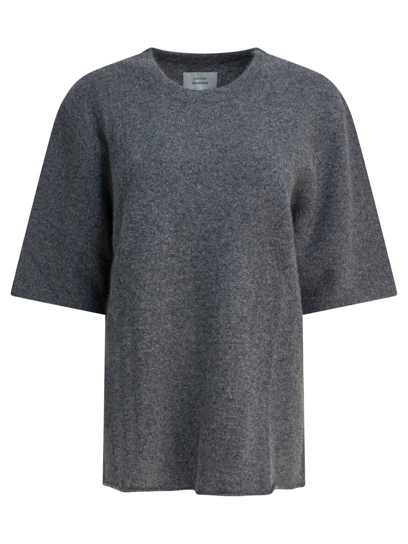 Loulou De Saison Loulou De Saison Raven Tejido de punto gris melange antracita - World Class Fashion