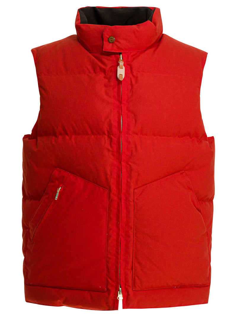 Manifattura Ceccarelli Manifattura Ceccarelli Goose Down Vest Orange - World Class Fashion