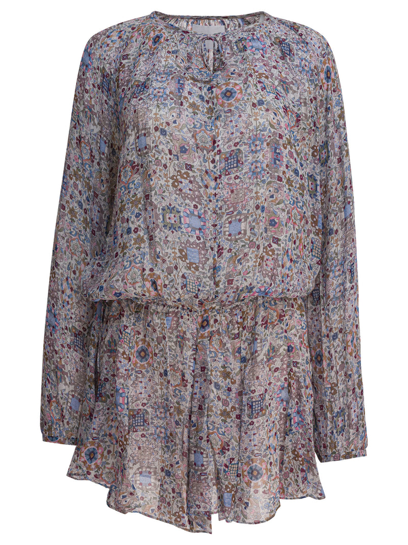 Marant Étoile Marant Étoile Vestido de Viscosa Beige Mujer - World Class Fashion