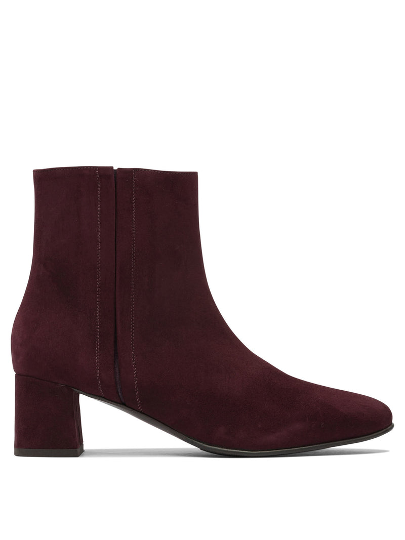 Maretto Botines Maretto de ante color burdeos para mujer - World Class Fashion