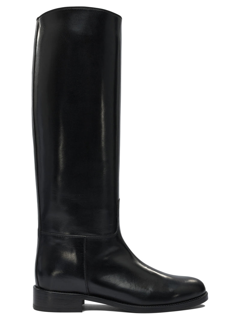 Maretto Botas de cuero Maretto negras para mujer - World Class Fashion