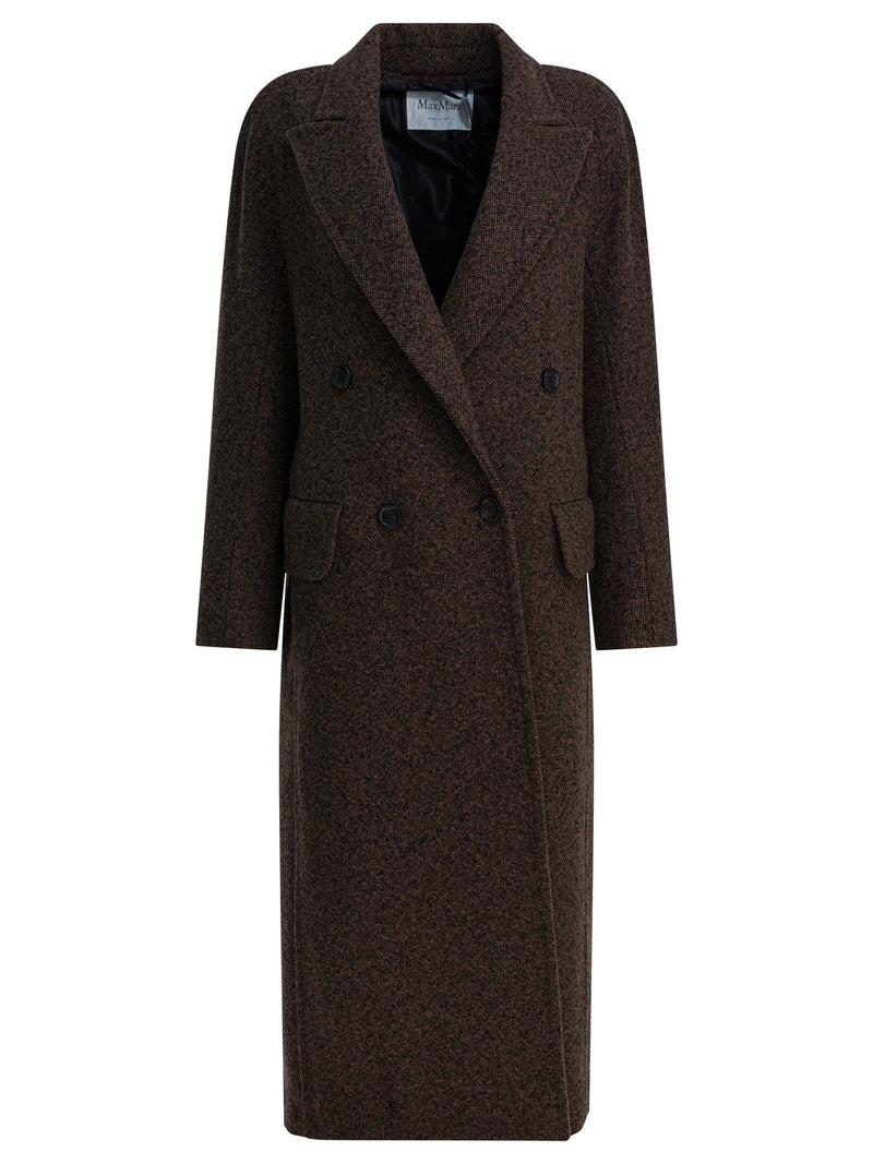 Max Mara Max Mara Long Wool Coat Black Women - World Class Fashion
