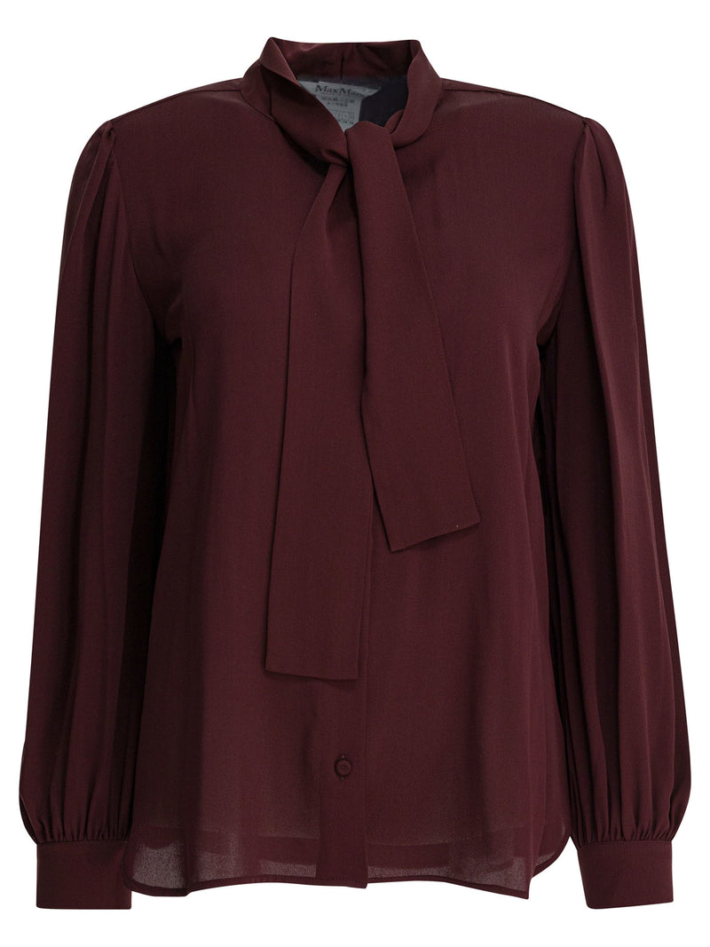 Max Mara Max Mara Silk Charmeuse Shirt Red Women - World Class Fashion