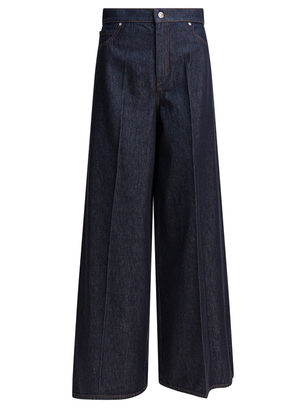 Max Mara Denim Wide Leg Jeans