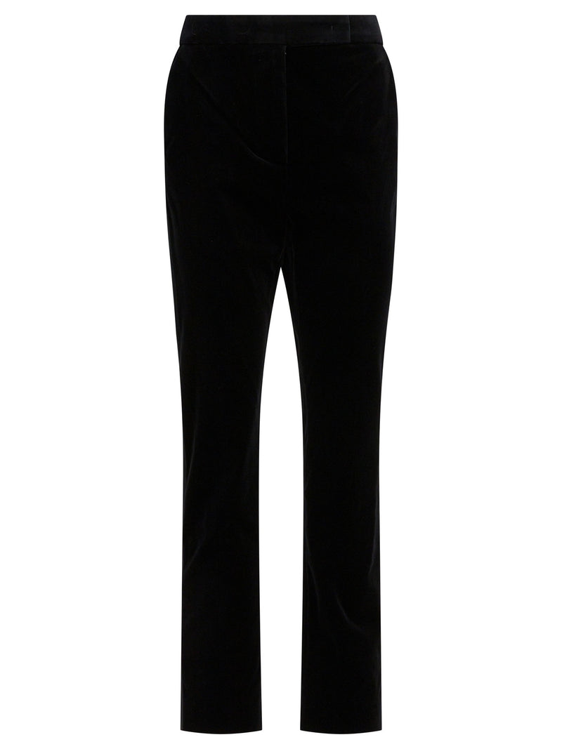 Max Mara Max Mara Velvet Pants Black Women - World Class Fashion