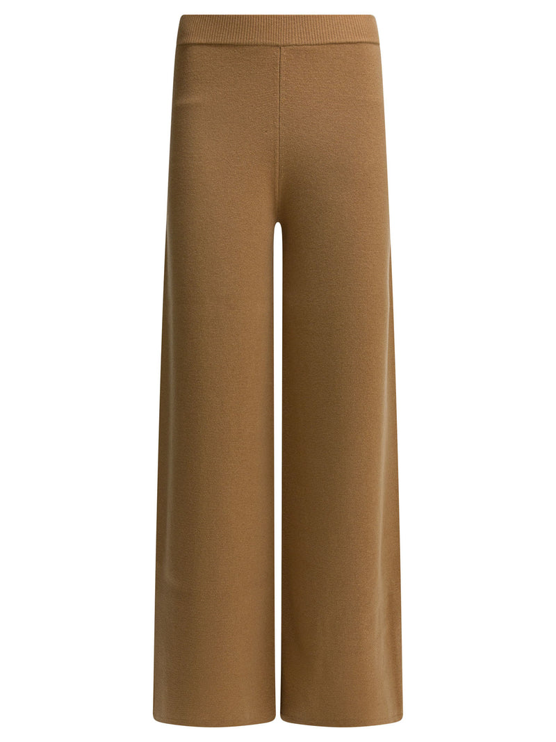 Max Mara Max Mara Wool Cashmere Trousers Brown - World Class Fashion