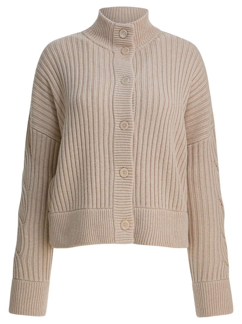 Max Mara Max Mara Wool and Cashmere Cardigan Beige Women - World Class Fashion