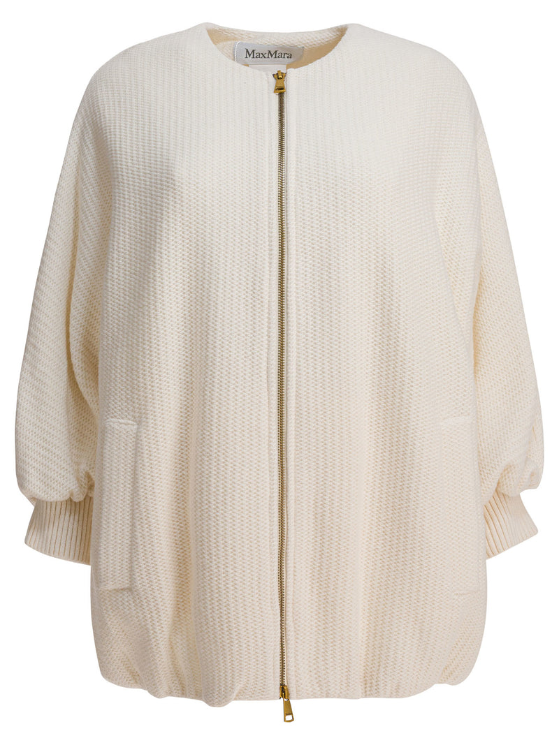 Max Mara Max Mara Wool and Cashmere Jacket White - World Class Fashion