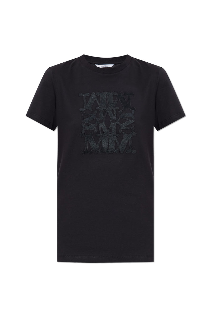 Max Mara Max Mara Cotton Short Sleeves T-Shirt Black Women - World Class Fashion