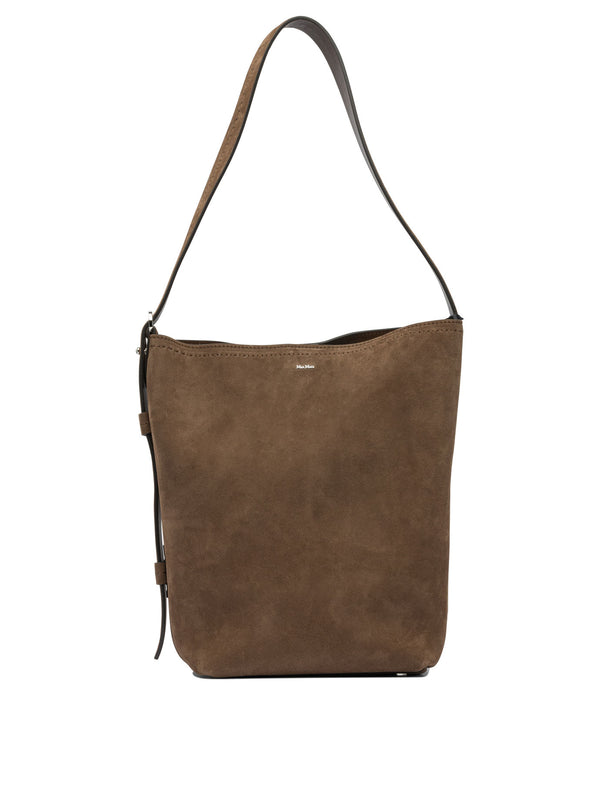 Max Mara "archetipo" Suede Shoulder Bag