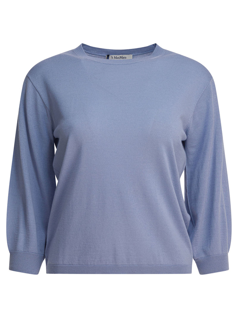 Max Mara S Max Mara S Lana Prendas de Punto Azul Claro Mujer - World Class Fashion