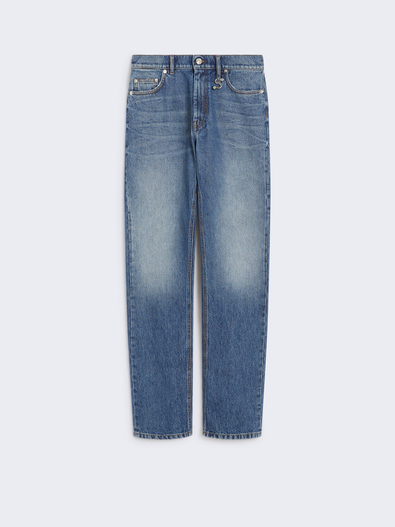 Max Mara Sportmax Max Mara Sportmax Baita Regular Fit Jeans Blue - World Class Fashion