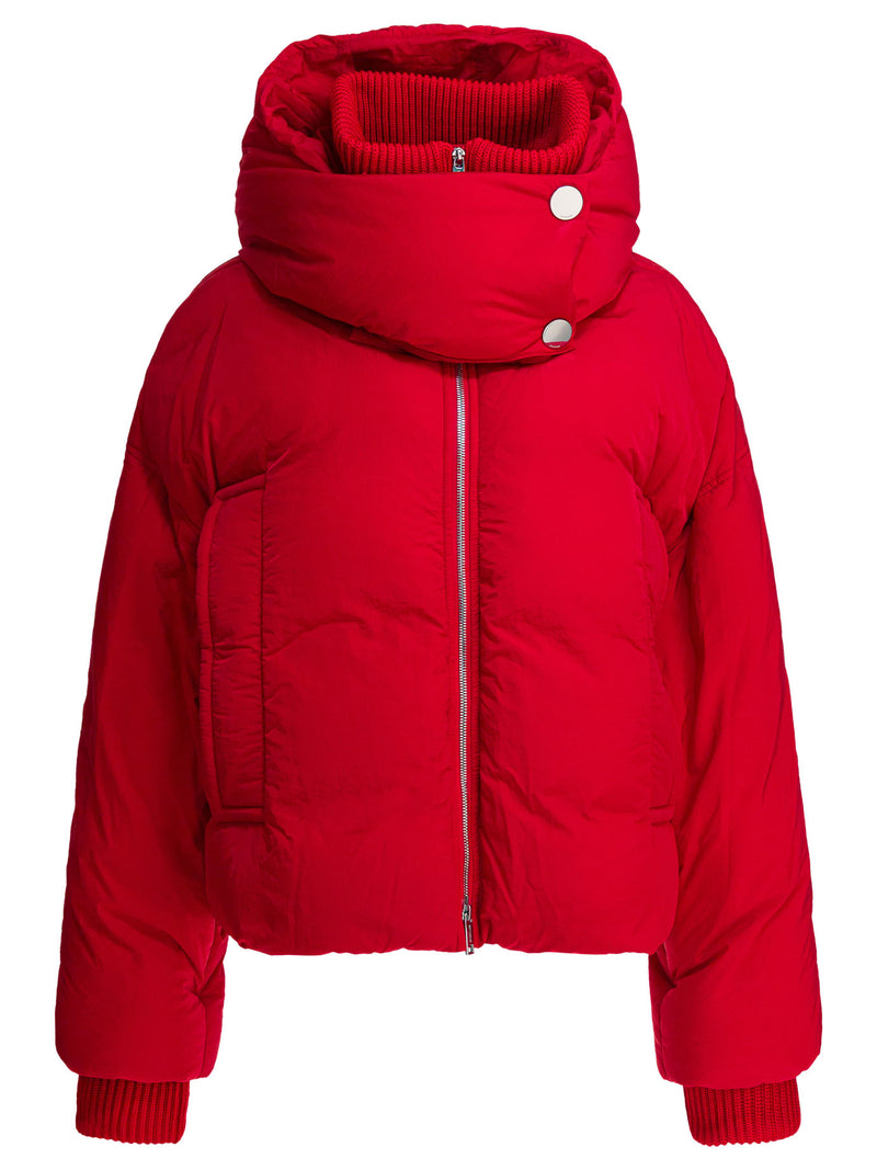 Max Mara Sportmax Chaqueta corta de plumas Max Mara Sportmax Anti-Drip roja - World Class Fashion