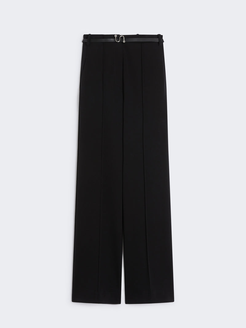 Max Mara Sportmax Max Mara Sportmax Texas Pantalones de corte ancho negros - World Class Fashion