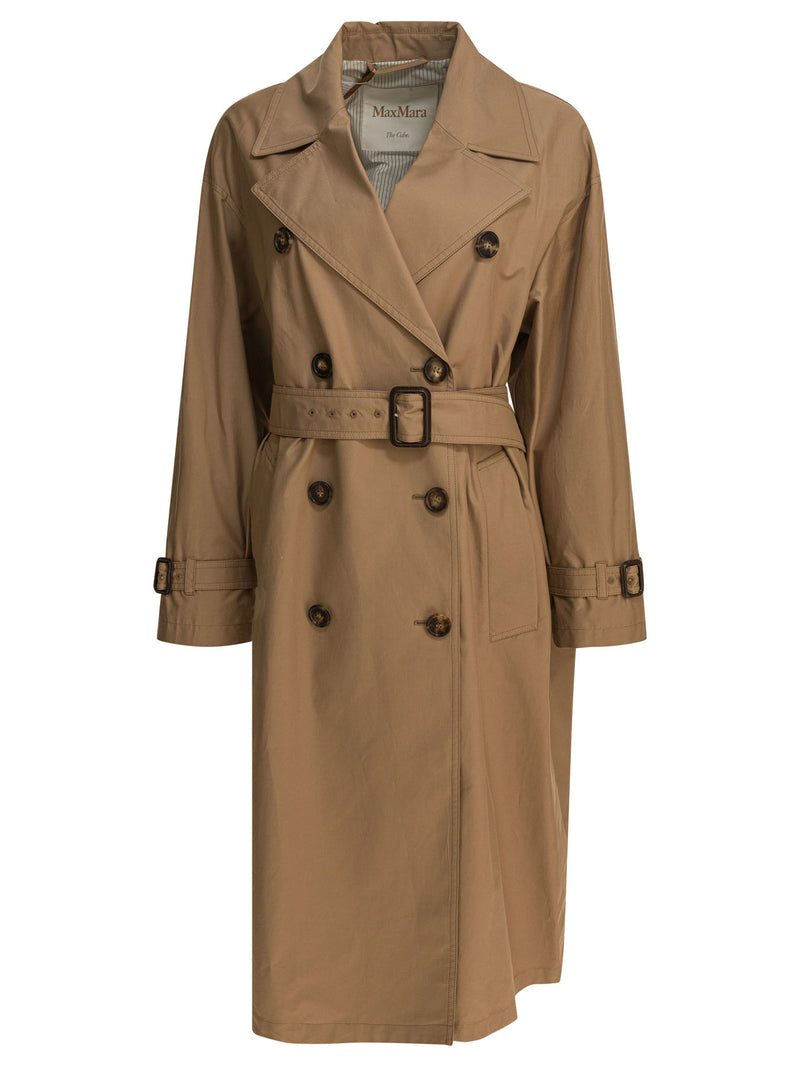 Max Mara The Cube Max Mara The Cube Fiorito Abrigo marrón para mujer - World Class Fashion